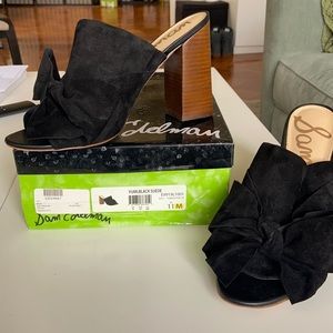 Size 11M black Sam Edelman mule heels. Only worn once